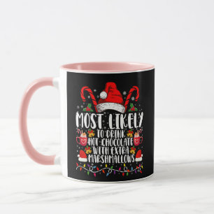 Mug Plus Susceptible De Boire Des Chamallows Au Chocol