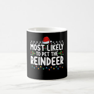Mug Plus susceptible de caresser le renne Fêtes de Noë