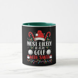 Mug Plus susceptible de jouer au golf avec Santa Famil