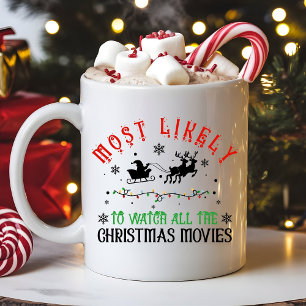 Mug Plus susceptible de regarder les films de Noël drô