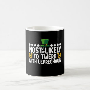 Mug Plus susceptible de twerker avec la danse de lutin