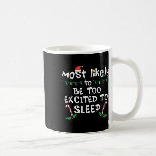 Mug Plus Susceptible d'être Excité pour Dormir Noël Xm