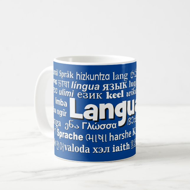 Mug Plusieurs langues (Devant gauche)
