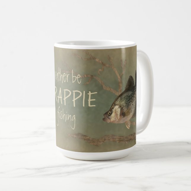 Mug Plutôt être Crappie Fishing (Devant droit)
