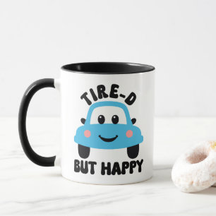 Mug pneu-d mais joyeux jeu de dessin animé jeu de voit