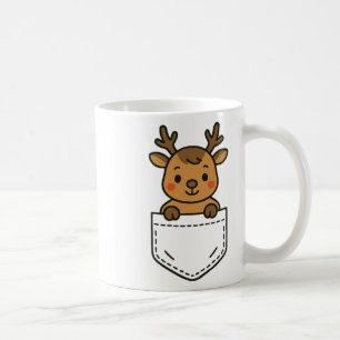 Mug Pocket Pal Rindeer Mignonne Pal Drôle Père Noël Re