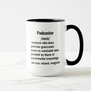 Mug Podcaster drôle Définition cadeaux pour hommes fem