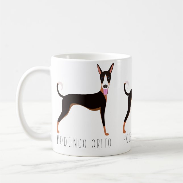 Mug Podenco Orito Dessin Personnalisé (Gauche)