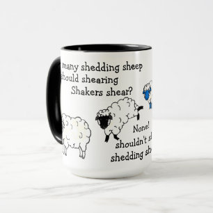 Mug Poème à langue rousse de l'agneau/mouton