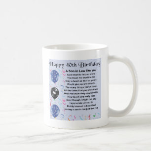 Mug Poème de beau-fils - quarantième conception