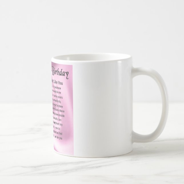 Mug Poème de maman - soixante-dixième anniversaire (Droite)
