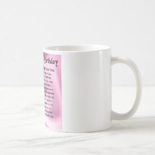 Mug Poème de mère - soixante-dixième anniversaire
