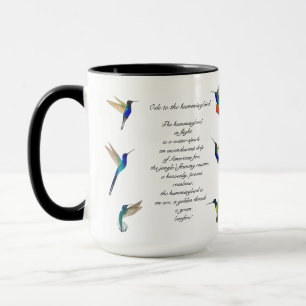Mug Poème de Pablo Neruda Hummingbird