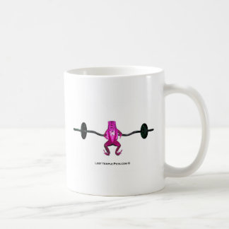 Mug Poids de levage de grenouille rose