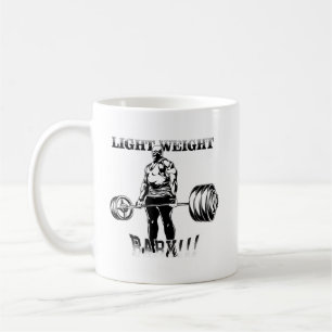 Mug Poids léger bébé - Gym entraînement Motivationnel
