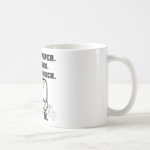Mug Poinçon de papier de gorge de ciseaux de roche qu