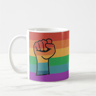 Mug Poing de la Fierté LGBTQ+ Rétro