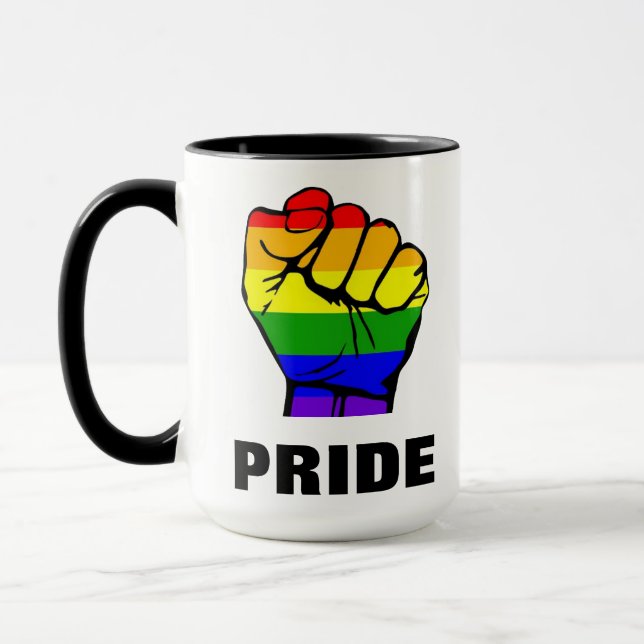 Mug Poing Rainbow Pride (Gauche)