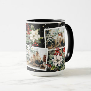 Mug Poinsettia Holly Berries