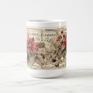 Mug Poinsettia Vintage