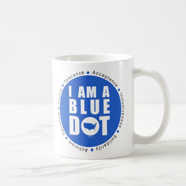 Mug Point bleu Etats-Unis (Droite)