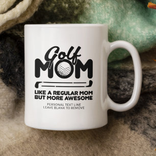 Mug Point de typographie Cool tendance "GOLF MOM"