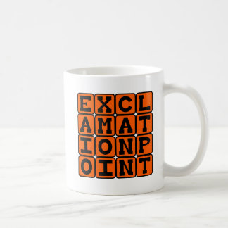 Mug Point d'exclamation, Type de ponctuation