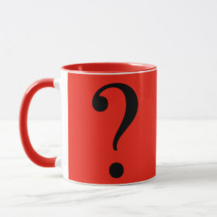 Mug Point d'interrogation Mystère Odeur rouge Noir