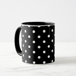 Mug "Point Polka noir et blanc"