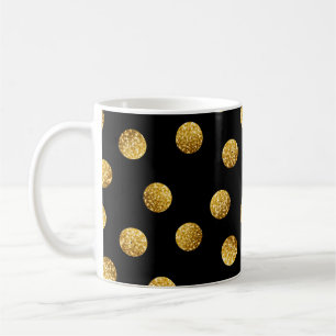 Mug Point Polka Or : Étincelant Sans Parfum.