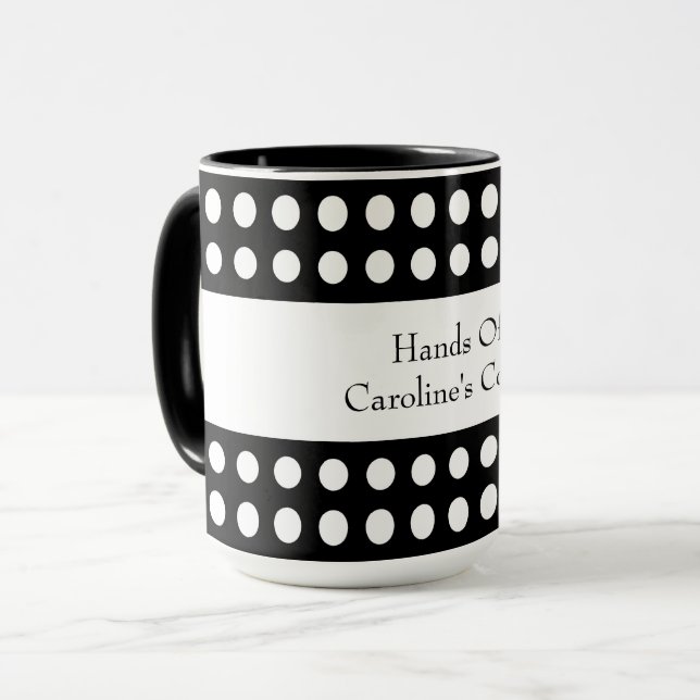 Mug Point Polka personnalisable (Devant gauche)