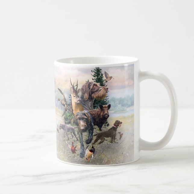 Mug Pointeur À poils durs allemand (Droite)
