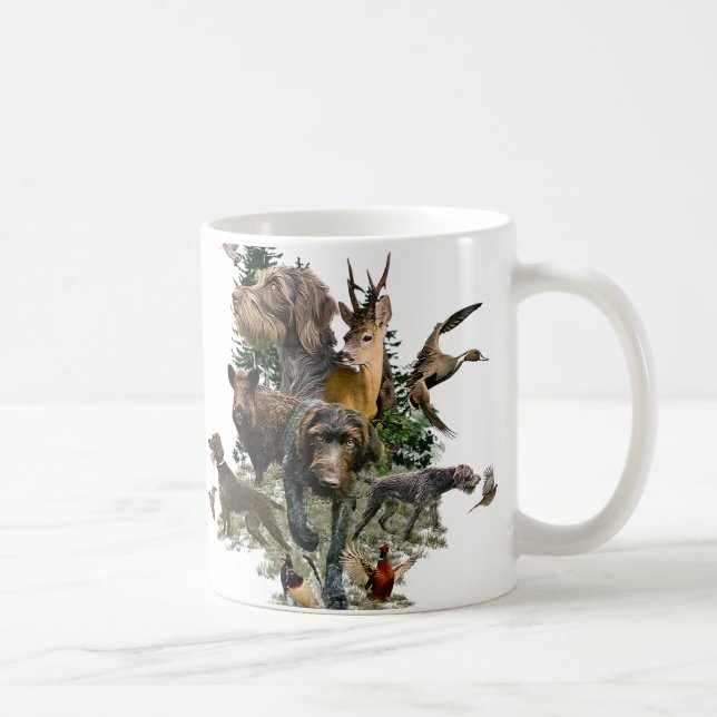 Mug Pointeur À poils durs allemand (Droite)