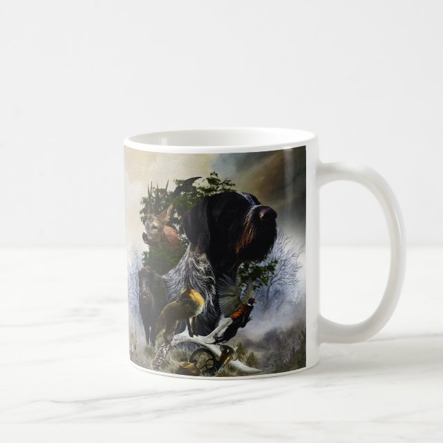 Mug Pointeur À poils durs allemand (Droite)