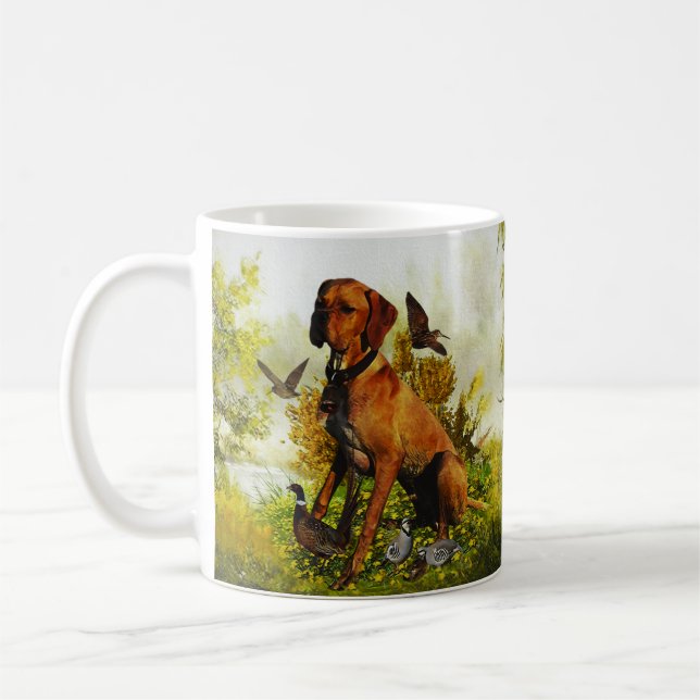 Mug Pointeur anglais, chasse aux oiseaux (Gauche)