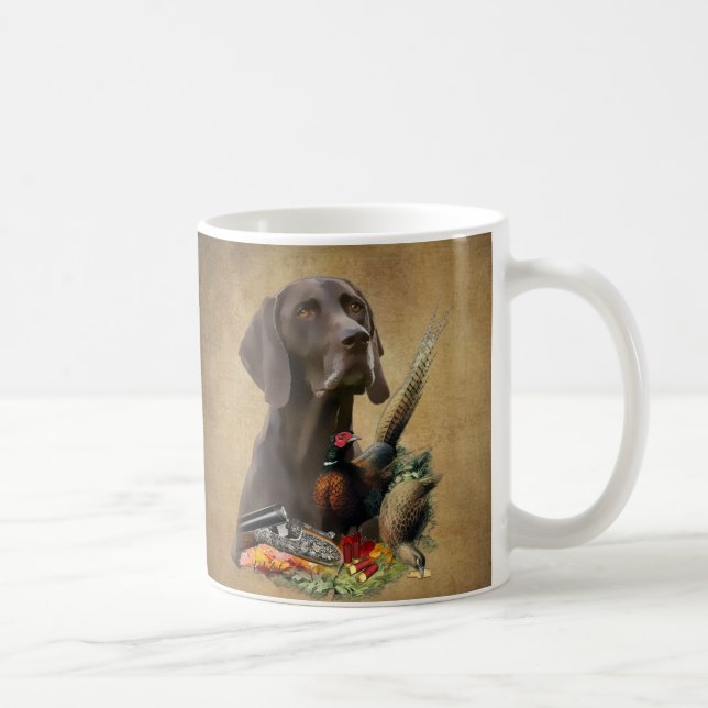 Mug Pointeur Raccourci allemand GSP (Droite)