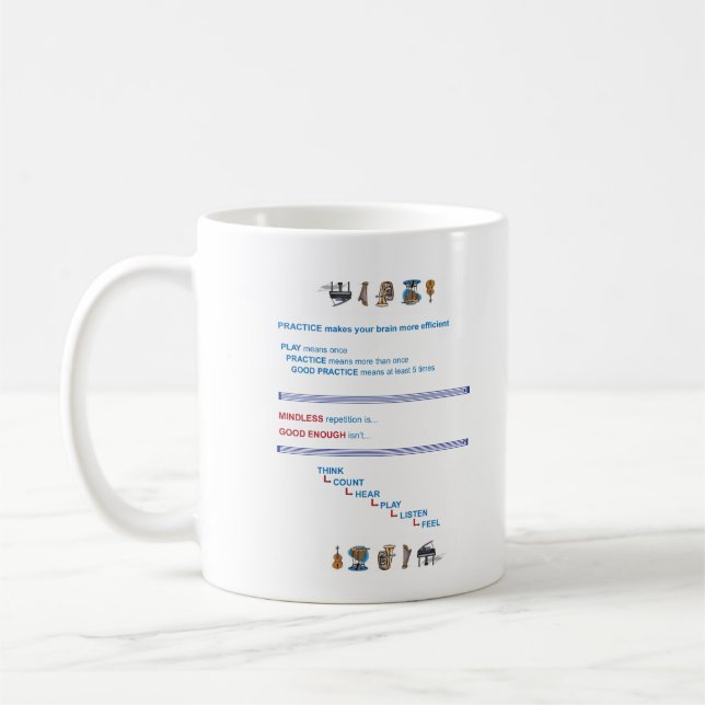 Mug Points 1, points 2 de pratique de pratique (Gauche)
