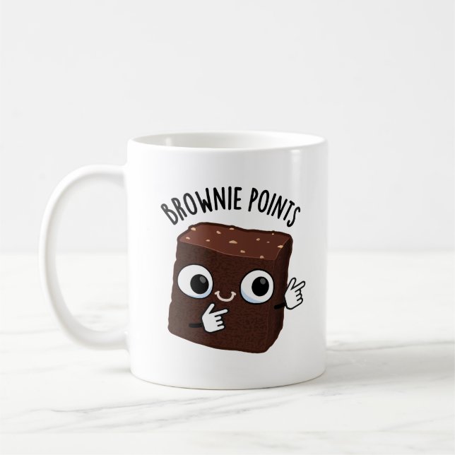 Mug Points de Brownie Blague de Snack Drôle  (Gauche)