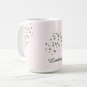 Mug Points de confettis avec nom