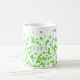 Mug Points Et Étoiles Vert Néon