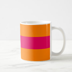 Mug Points et rayures pour toujours roses indien et