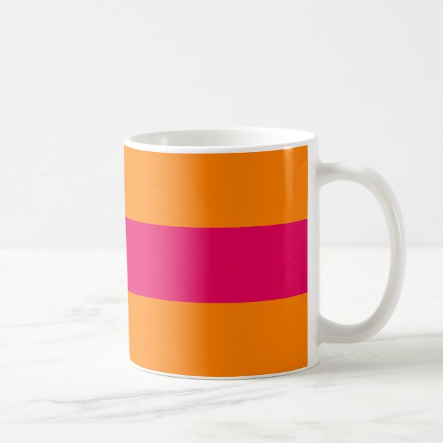 Mug Points et rayures pour toujours roses indien et (Droite)