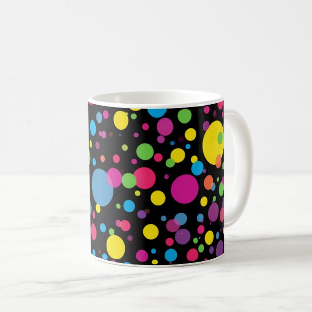 Mug Points multicolores brillants  (Devant droit)