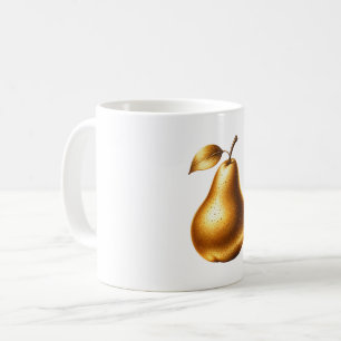 Mug Poire dorée luxueuse