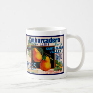 Mug Poires de fantaisie d'Embarcadero Santa Clara