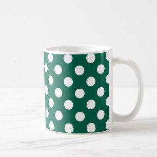Mug Pois blancs sur vert sauge