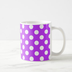 Mug Pois blancs sur violet clair