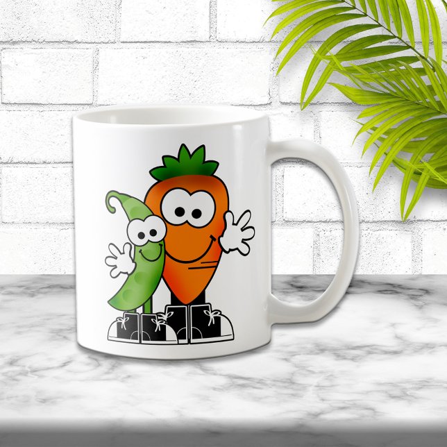 Mug Pois et carottes (Créateur téléchargé)