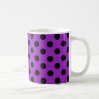 Pois noirs sur violet