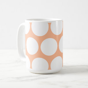 Mug Pois rétro Peach fuzz